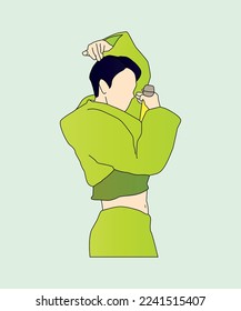 kpop idol  color image line art illustration