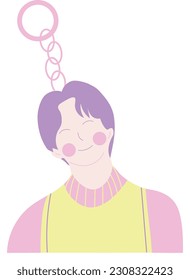 Kpop Keychain Hand Drawn Illustration