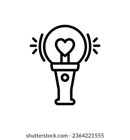 Ilustración vectorial de icono de K-Pop Light Stick