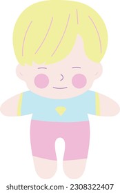Kpop Plush Doll Hand Drawn Illustration