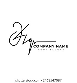 
Kq Diseño inicial del Vector del logotipo de la firma
