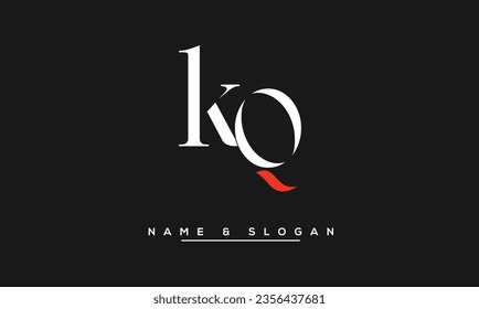 KQ,  QK,  K,  Q  Abstract  Letters  Logo  Monogram