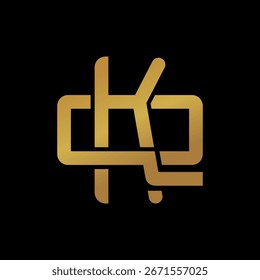 KQ or QK monogram logos overlapping.