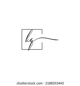 KQ siganture logo concept in high quality professional design that will print well across any print media