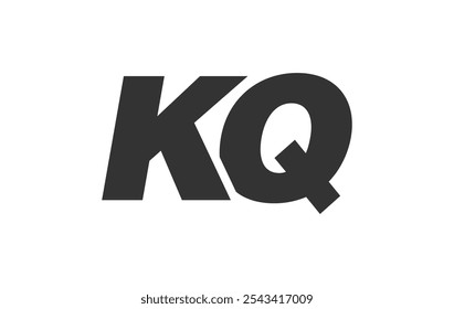 KQ Techno Editable Font Logo For Corporate Branding. Bold, Futuristic Design With Unique Typographic Ideas. Minimal Custom Type And Dynamic Letter Variations For Promotion, Printing, And Book Titles