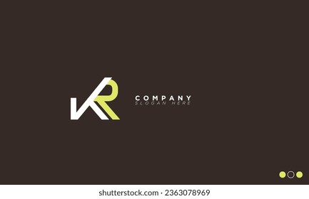 KR Alphabet letters Initials Monogram logo RK, K and R