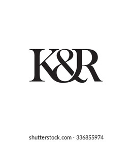 K&R Initial Logo. Ampersand Monogram Logo