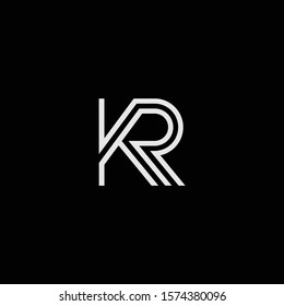 Kr Letter Designs Logo Icons Stock Vector (Royalty Free) 1574380096 ...