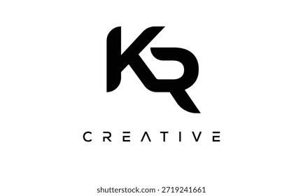 KR Letter Monogram Logo for Modern Creative Brand Identity