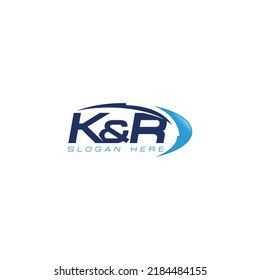 KR letters abstract logo design symbol. Vector illustration EPS.8 EPS.10