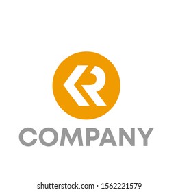 KR logo vector design template sign