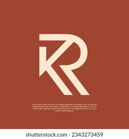 kr logos. with a simple clean and modern style