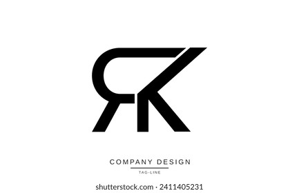 KR, RK, Abstract Letters Logo Monogram