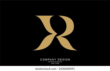 KR, RK Abstract Letters Logo Monogram