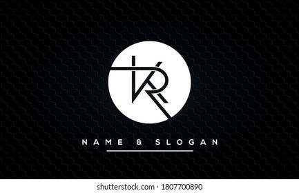 KR, RK, K, R Letters Abstract Logo Monogram
