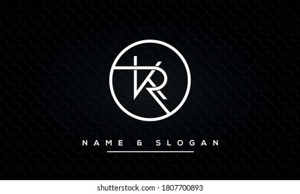 KR, RK, K, R Letters Abstract Logo Monogram