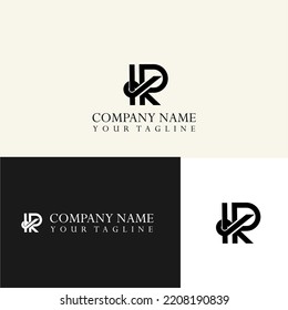 Monograma resumen de letras KR, RK, K, R