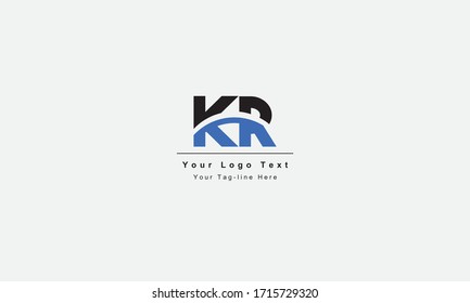 KR or RK letter logo. Unique attractive creative modern initial KR LR R L initial based letter icon logo