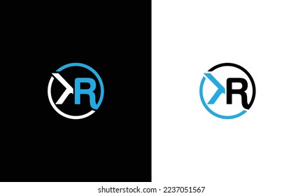 KR simple initial logo with high quality professional design that will be best for your company