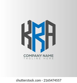 KRA letter logo creative design with vector graphic