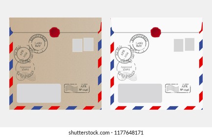 Kraft paper envelope.