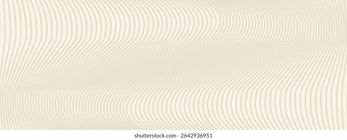 Kraft paper texture seamless pattern. Off-white vector striped cardboard background. Light beige milky color grainy textured bg. Vintage style backdrop. Horizontal handmade banner. modern art vector