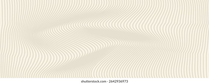 Kraft paper texture seamless pattern. Off-white vector striped cardboard background. Light beige milky color grainy textured bg. Vintage style backdrop. Horizontal handmade banner. modern art vector