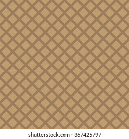 Kraft recycled paper texture vector. Seamless craftpaper with fence subtle pattern overlay. Handmade designer brown paper.