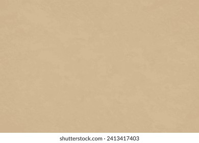 Kraft recycled texture paper background, grunge old parchment banner template. Vector illustration.