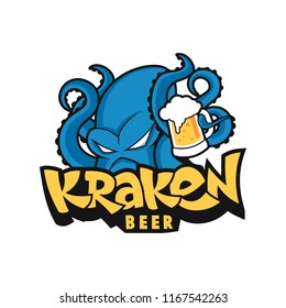 Kraken Beer Design Vector