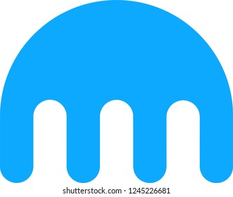 Kraken cryptocurrency logo vector illustration