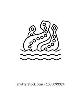 Kraken, fairy tale icon. Element of fairy Tale icon