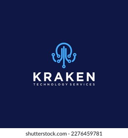 Kraken Logo Designs Vector Technologies