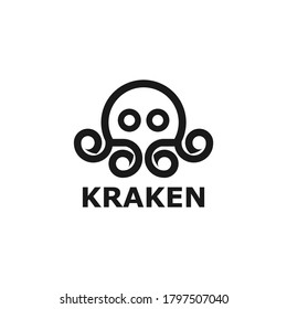 Kraken Logo Vector Templates Icon