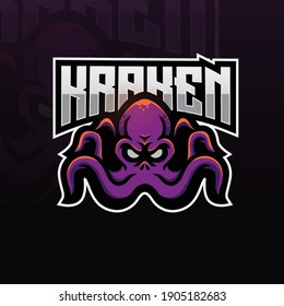 kraken mascot esport logo team