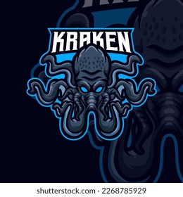 Kraken masscot logo illustration premium vector