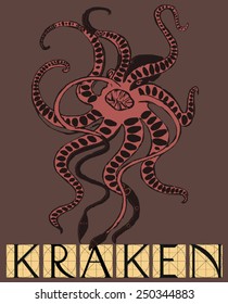 Kraken mythical sea monster