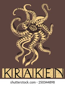 Kraken mythical sea monster