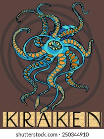 Kraken mythical sea monster