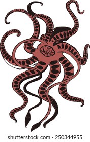 Kraken mythical sea monster
