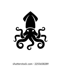 Kraken squid logo vector, Octopus logo template