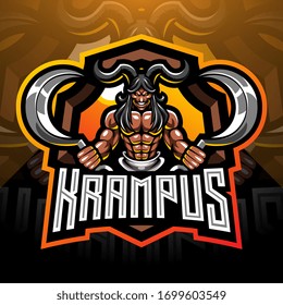Krampus esport mascot logo design