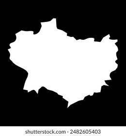 Krapina Zagorje сounty map, subdivisions of Croatia. Vector illustration.