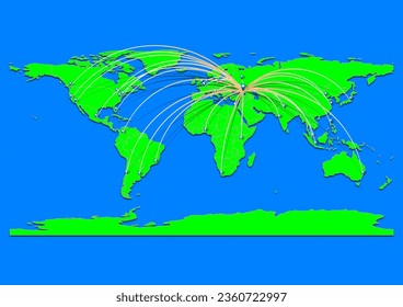 Mapa de Krasnodar, Rusia - Mapa conceptual para Krasnodar, Rusia en el mapa mundial. Adecuado para conceptos de exportación. El archivo es adecuado para la edición digital y las impresiones de todos los tamaños.