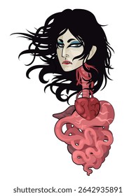 krasue flying vampire head folklore creature