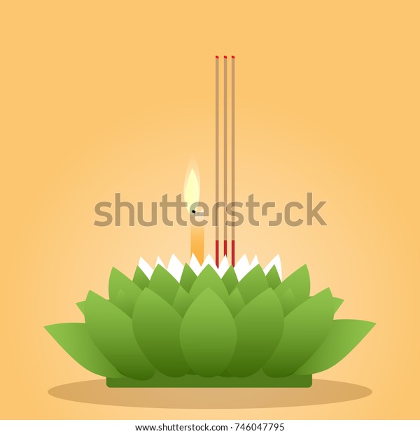 loi krathong clipart of flowers