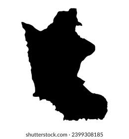 Kratie province map, administrative division of Cambodia. Vector illustration.