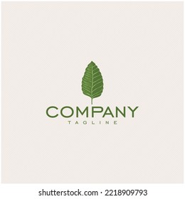 Kratom Leaf Logo Art Design