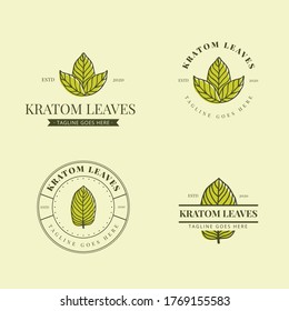 kratom deja el logotipo de Mitragyna speciosa 