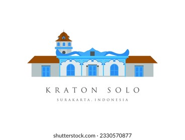 kraton kasunanan surakarta in solo city. surakarta landmark. the landmark Icon of solo City, surakarta, indonesia.